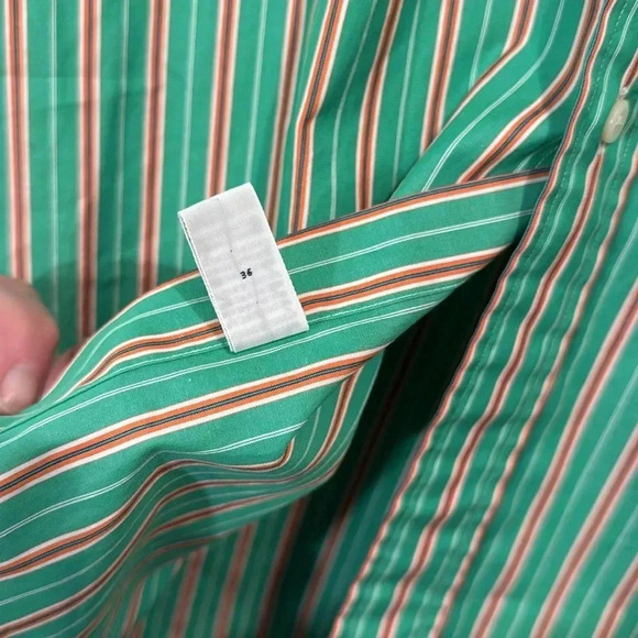 Ralph Lauren Men’s Short Sleeve Striped Button Down size M - Picture 11 of 11